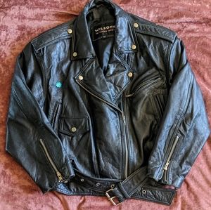90s Leather Moto Jacket